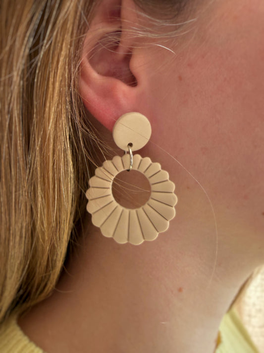 oorbellen dames beige liva