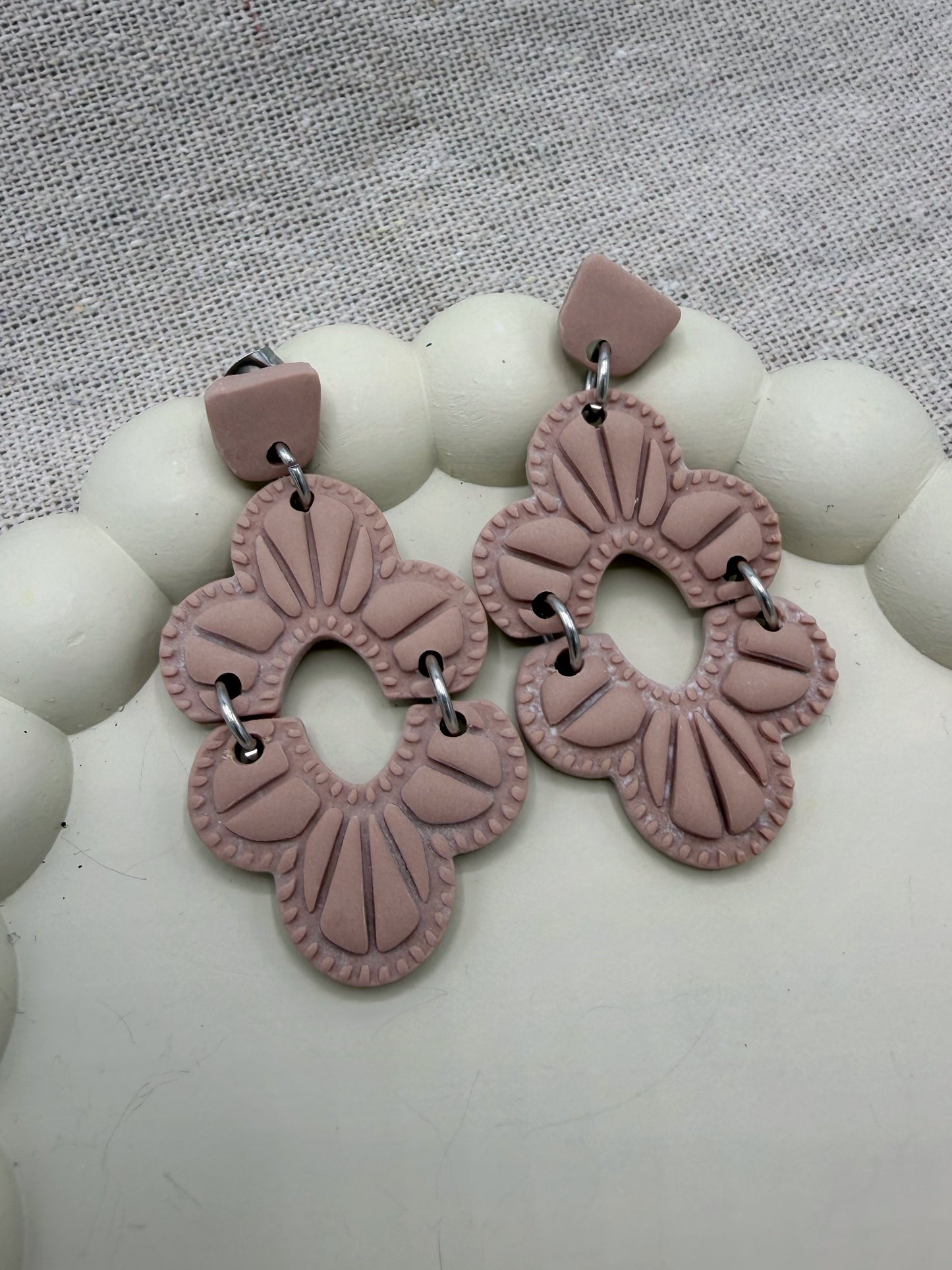 oorbellen dames vera beige