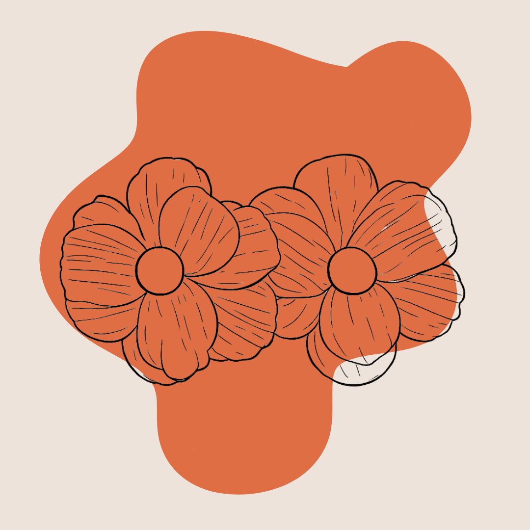 Bloem oorbellen