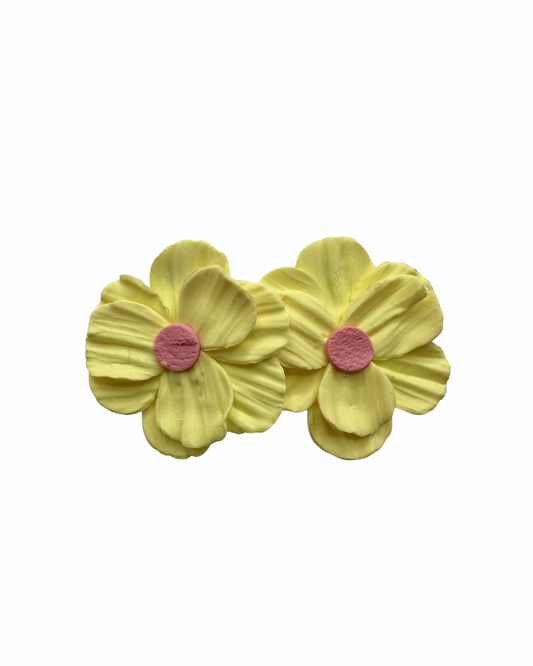 Sunny Bloom – gele bloem oorbellen vrolijk