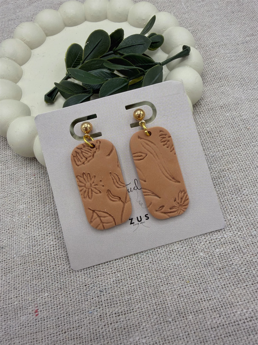 Lina – almond handgemaakte statement oorbellen
