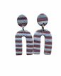 Soft Stripe – gestreepte oorbellen modern
