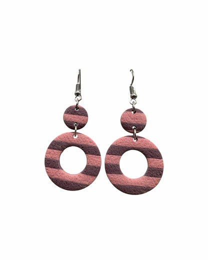 Candy Pop Hoops – gestreepte oorbellen trendy