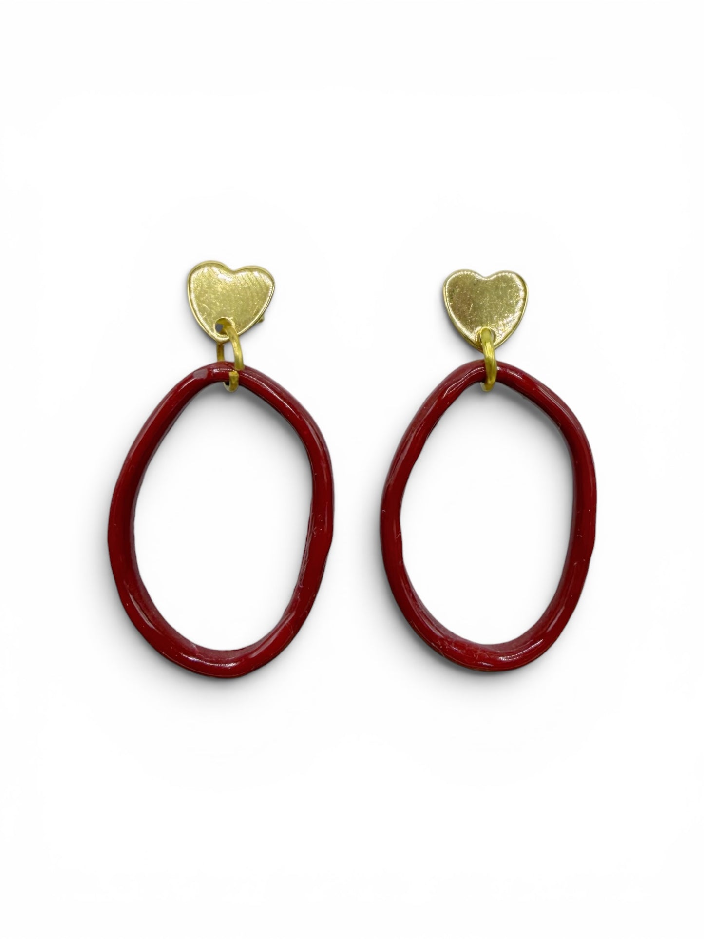 Romy – rode oorbellen speels en opvallend