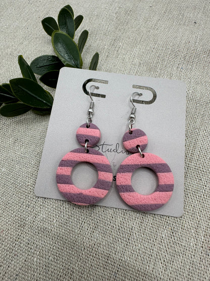 Candy Pop Hoops – gestreepte oorbellen trendy