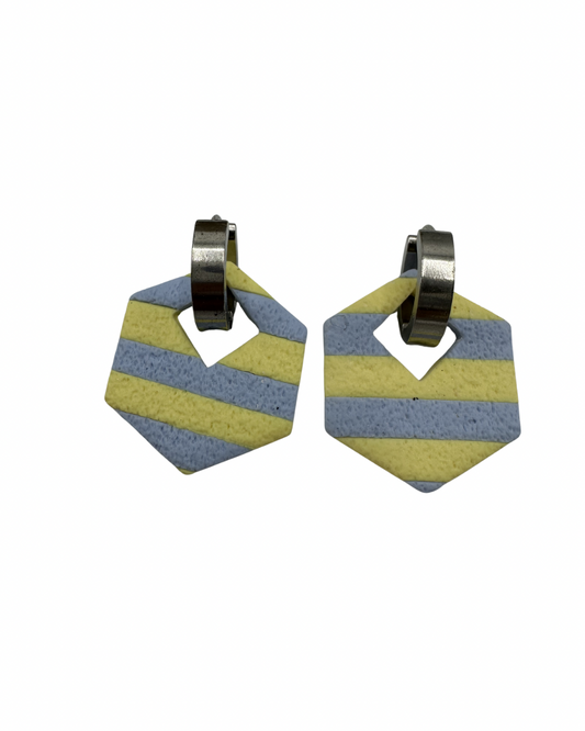 Candy Twist – gestreepte oorbellen speels