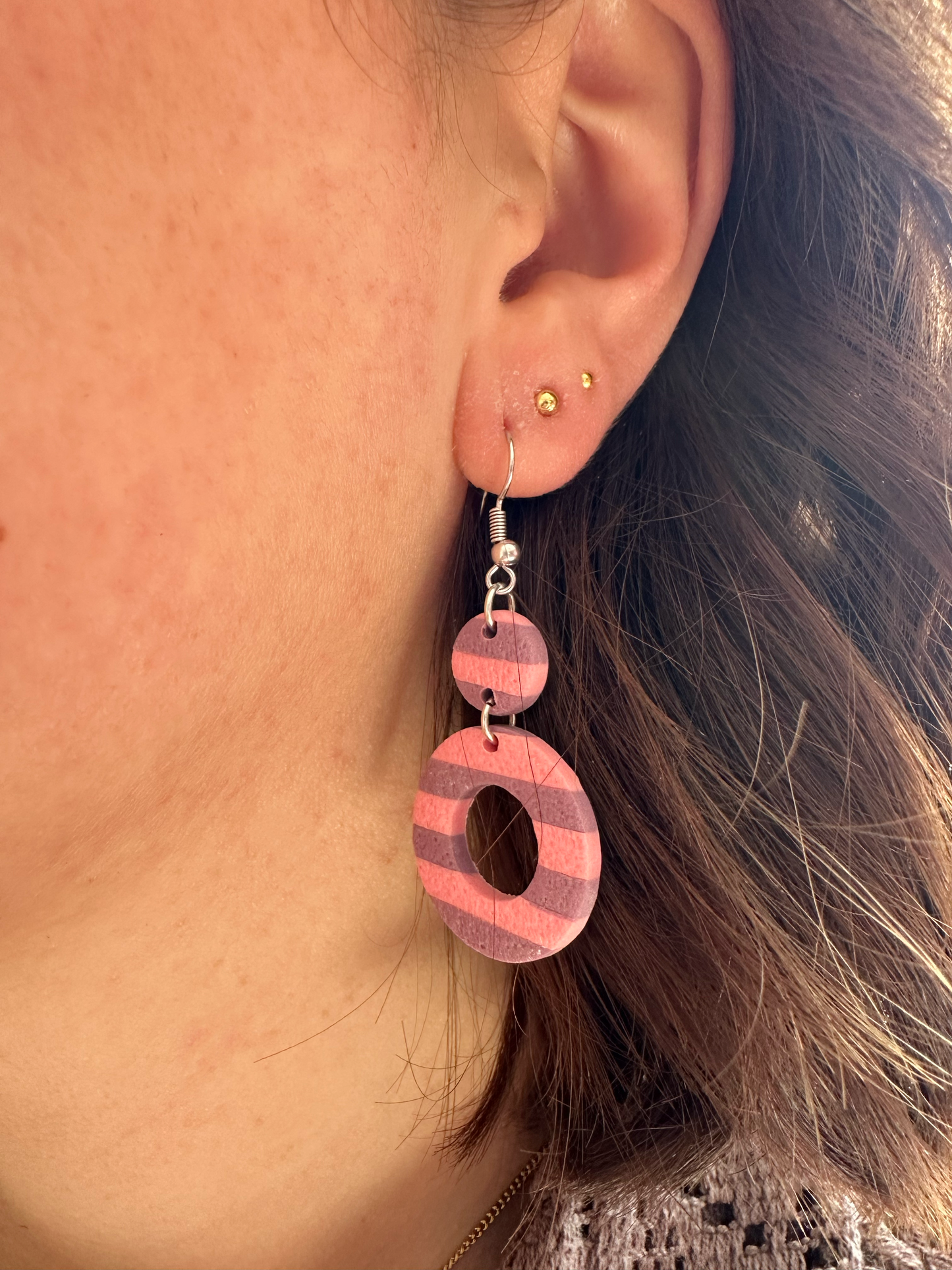 Candy Pop Hoops – gestreepte oorbellen trendy
