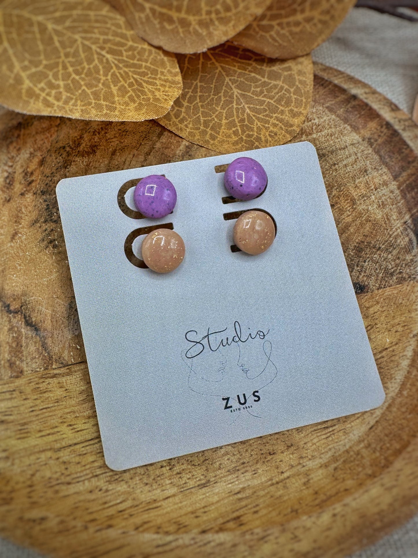 Sophie - Paars & Goudkleurig beige