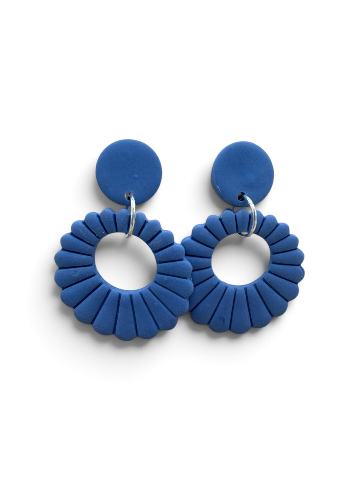Liva Vintage Blauw – unieke polymeerklei oorbellen