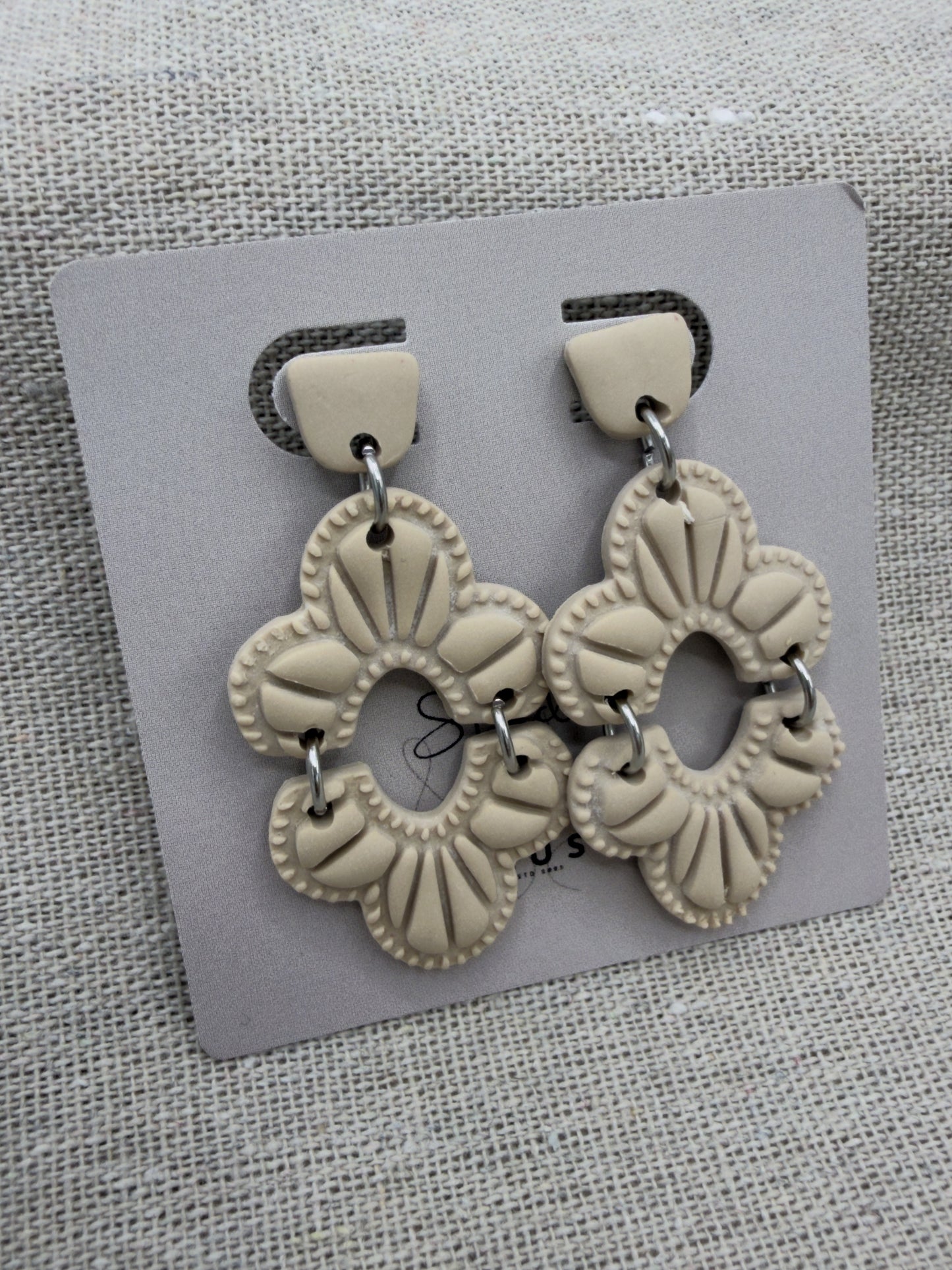 oorbellen dames beige vera