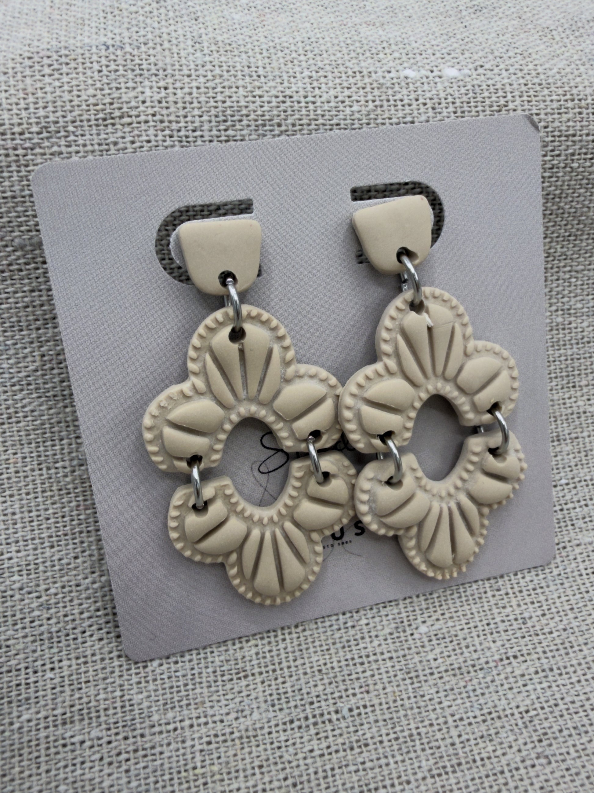 oorbellen dames beige vera