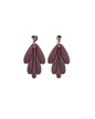 Nova – lila statement oorbellen zacht en elegant