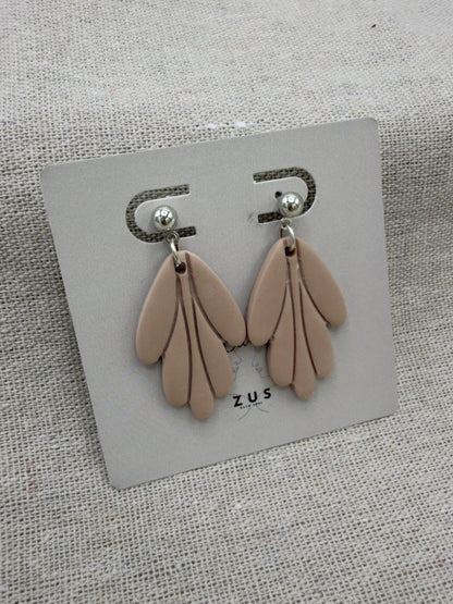 statement oorbellen beige nova
