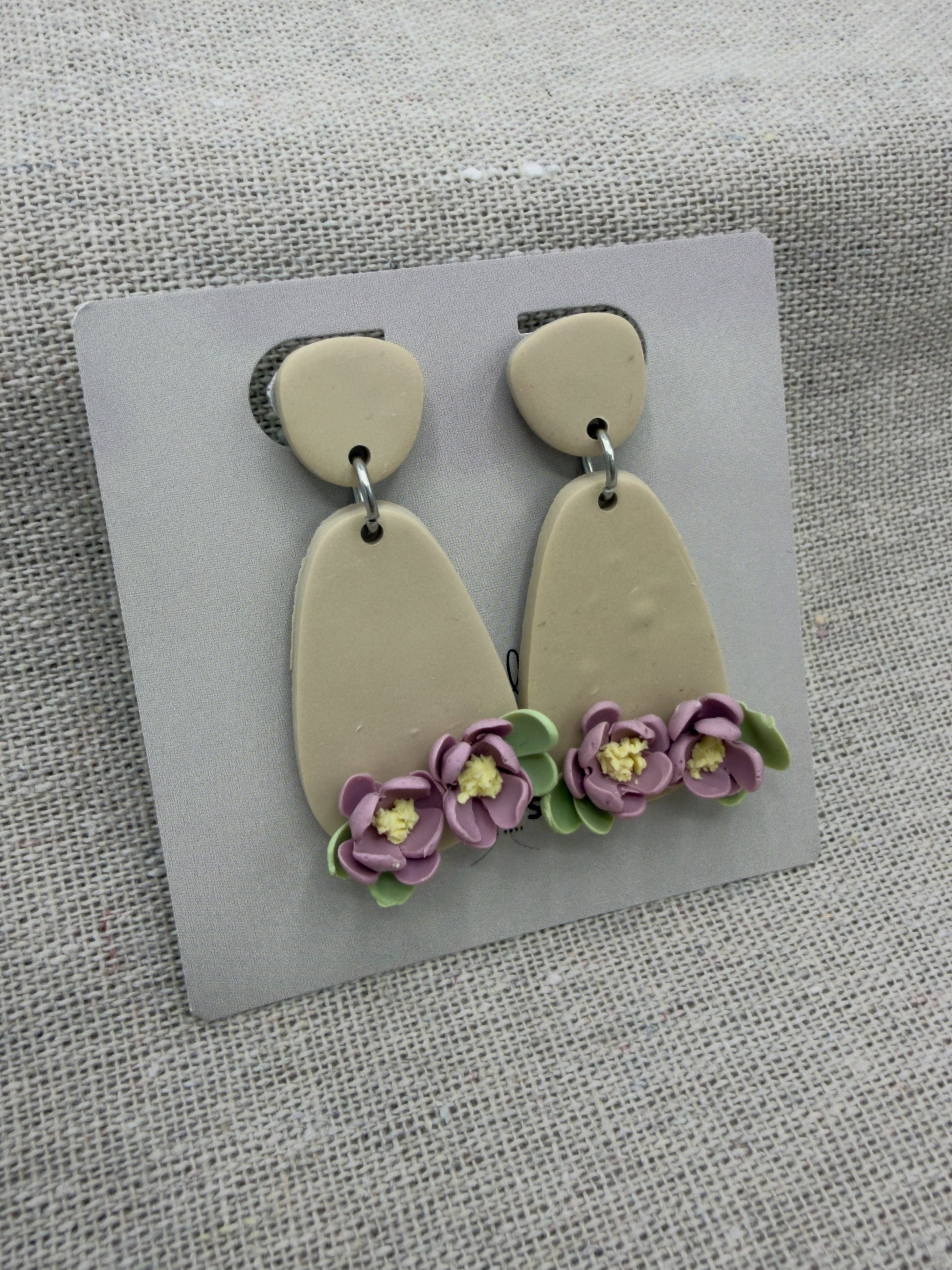 statement oorbellen paars flora